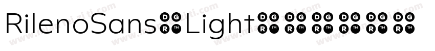 RilenoSans-Light字体转换