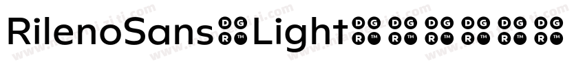 RilenoSans-Light字体转换