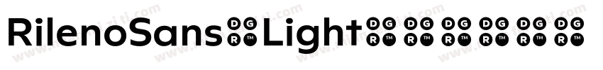 RilenoSans-Light字体转换