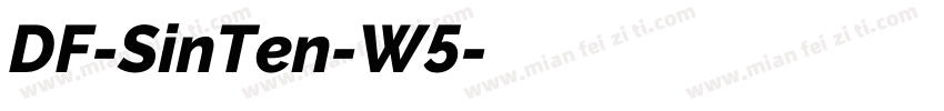 DF-SinTen-W5字体转换