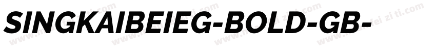 SINGKAIBEIEG-BOLD-GB字体转换