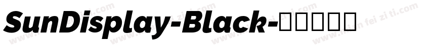SunDisplay-Black字体转换