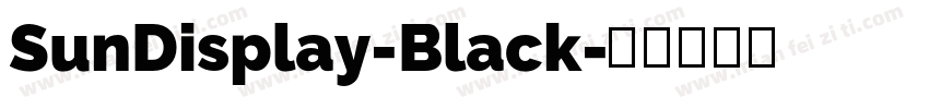 SunDisplay-Black字体转换