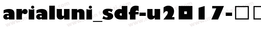 arialuni_sdf-u2017字体转换