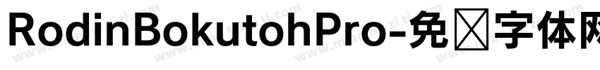 RodinBokutohPro字体转换