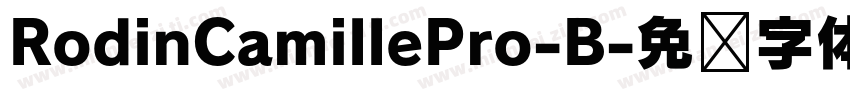 RodinCamillePro-B字体转换