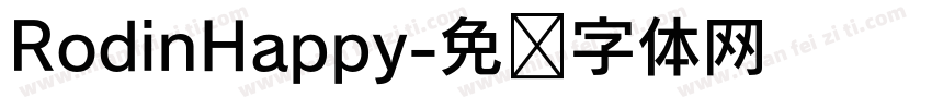 RodinHappy字体转换