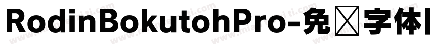 RodinBokutohPro字体转换