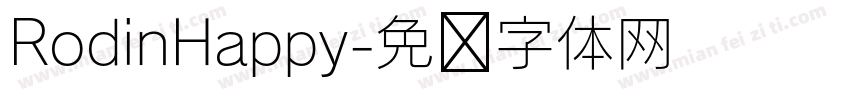 RodinHappy字体转换