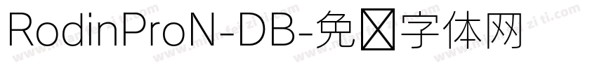 RodinProN-DB字体转换