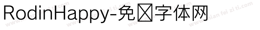RodinHappy字体转换