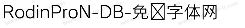 RodinProN-DB字体转换