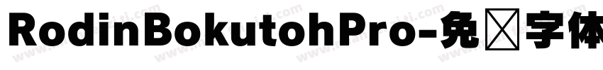 RodinBokutohPro字体转换
