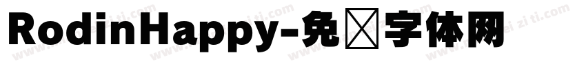 RodinHappy字体转换