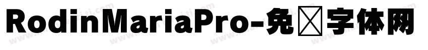 RodinMariaPro字体转换