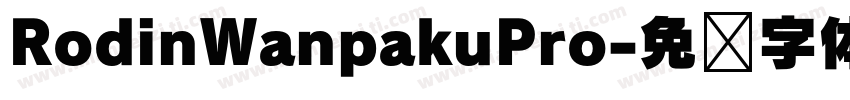 RodinWanpakuPro字体转换