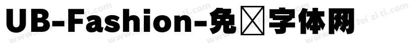 UB-Fashion字体转换