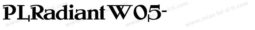 PLRadiantW05字体转换