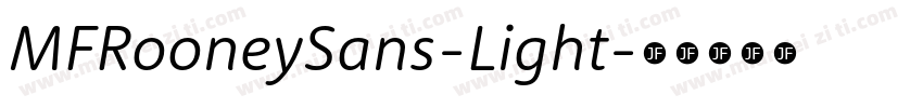 MFRooneySans-Light字体转换
