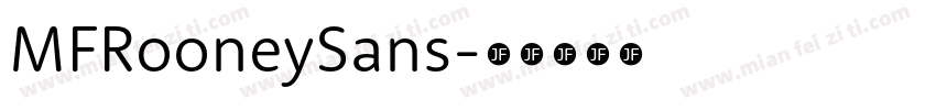 MFRooneySans字体转换