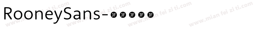 RooneySans字体转换