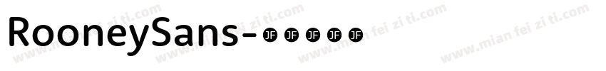 RooneySans字体转换