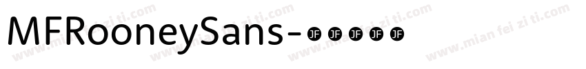 MFRooneySans字体转换