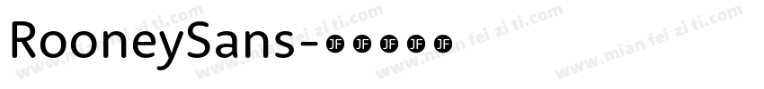 RooneySans字体转换