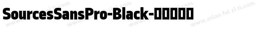 SourcesSansPro-Black字体转换