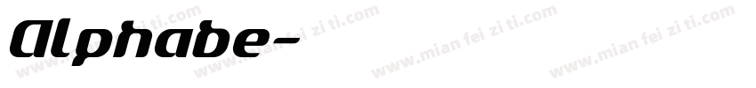 Alphabe字体转换