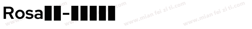 Rosa字体字体转换