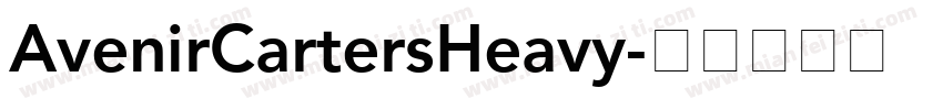 AvenirCartersHeavy字体转换