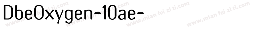 DbeOxygen-10ae字体转换