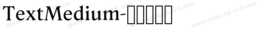 TextMedium字体转换