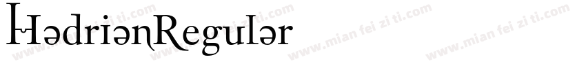 HadrianRegular字体转换