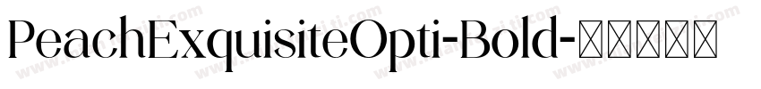 PeachExquisiteOpti-Bold字体转换