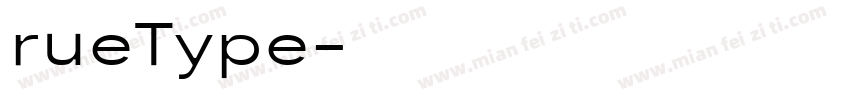rueType字体转换