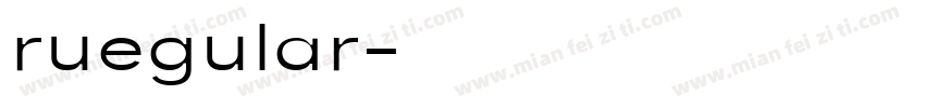 ruegular字体转换