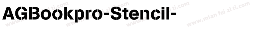 AGBookpro-Stencil字体转换