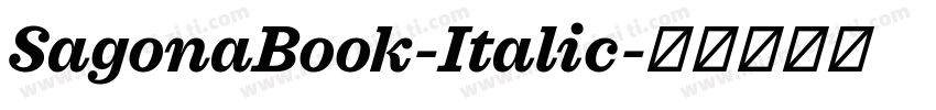 SagonaBook-Italic字体转换