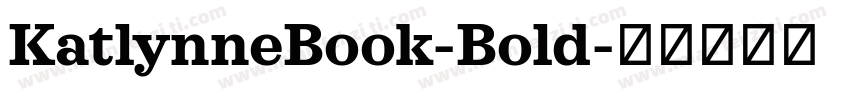 KatlynneBook-Bold字体转换