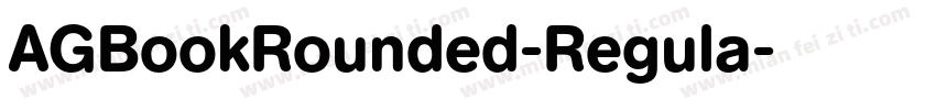 AGBookRounded-Regula字体转换