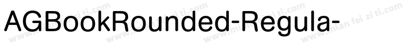 AGBookRounded-Regula字体转换