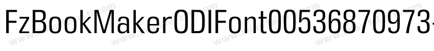 FzBookMakerODIFont00536870973字体转换