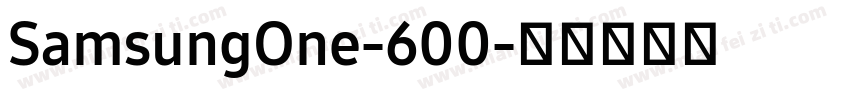 SamsungOne-600字体转换