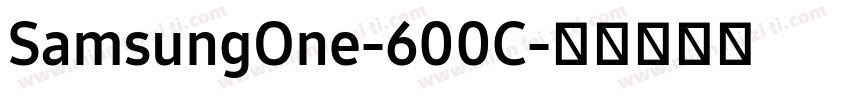 SamsungOne-600C字体转换