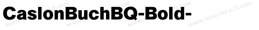 CaslonBuchBQ-Bold字体转换