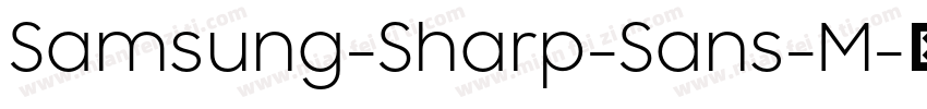 Samsung-Sharp-Sans-M字体转换