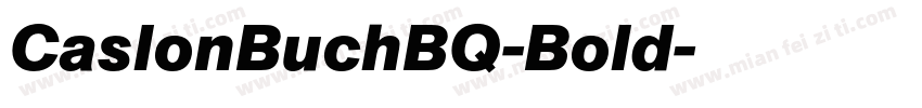 CaslonBuchBQ-Bold字体转换
