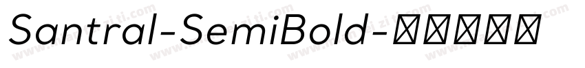 Santral-SemiBold字体转换